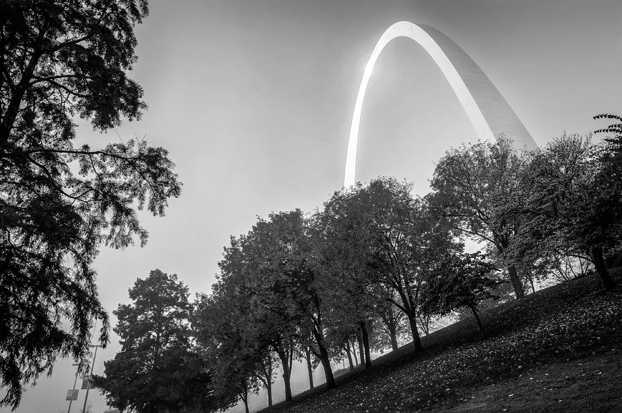 St. Louis Arch Behind the Trees Photograph by Gregory Ballos St. Louis Arch Behind the Trees Photograph by Gregory Ballos