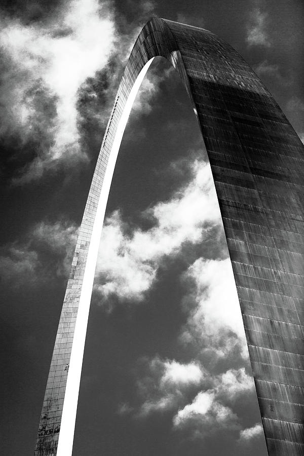 St. Louis Gateway Arch with clouds Photograph by J Kurt Schmidt - Fine ...