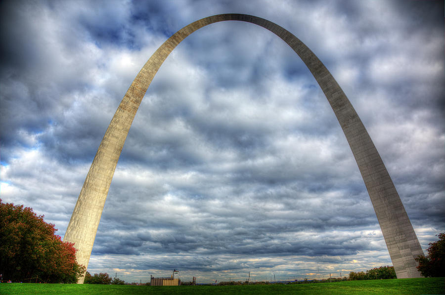 Fall Photograph - St. Louis Arch by Shawn Everhart