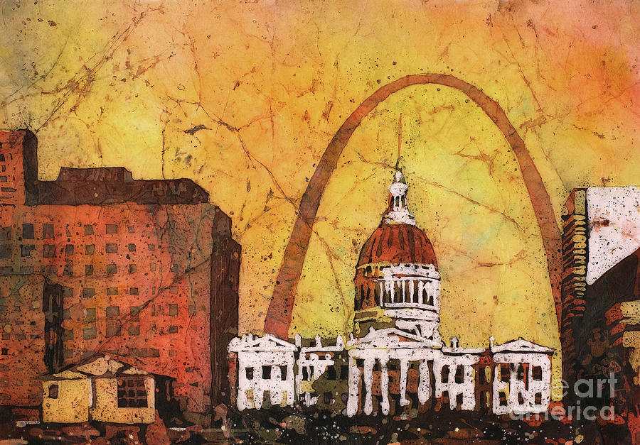 St. Louis Archway Painting by Ryan Fox