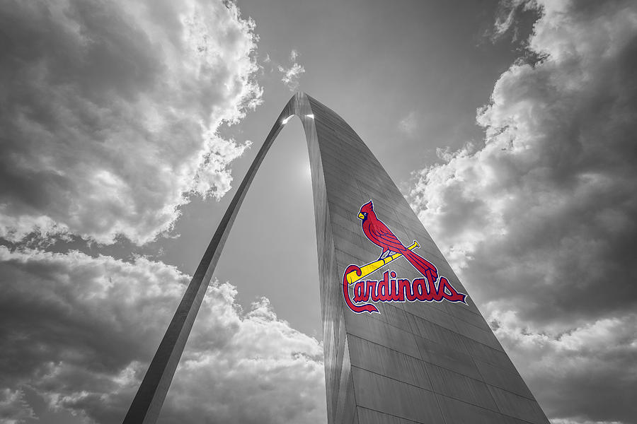 St. Louis Cardinals Busch Stadium Gateway Arch 1 Photograph by David Haskett II