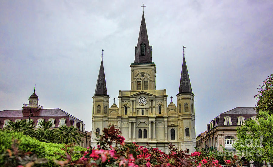 St. Louis Cathedral Basilica Architecture  Photograph by Chuck Kuhn