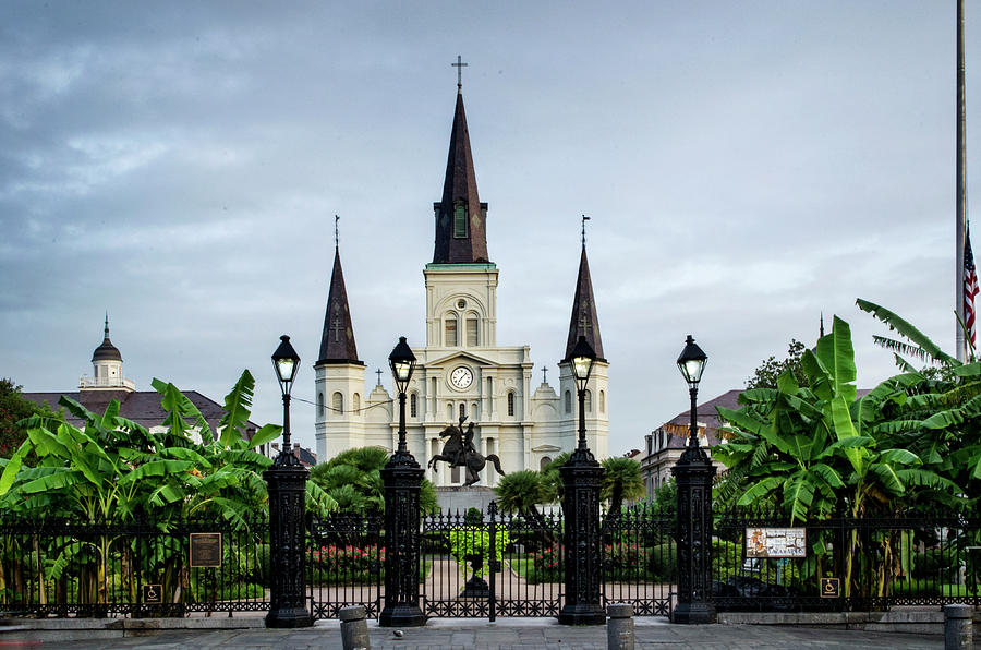 Andrew Jackson Photograph - St. Louis Cathedral by Greg and Chrystal Mimbs
