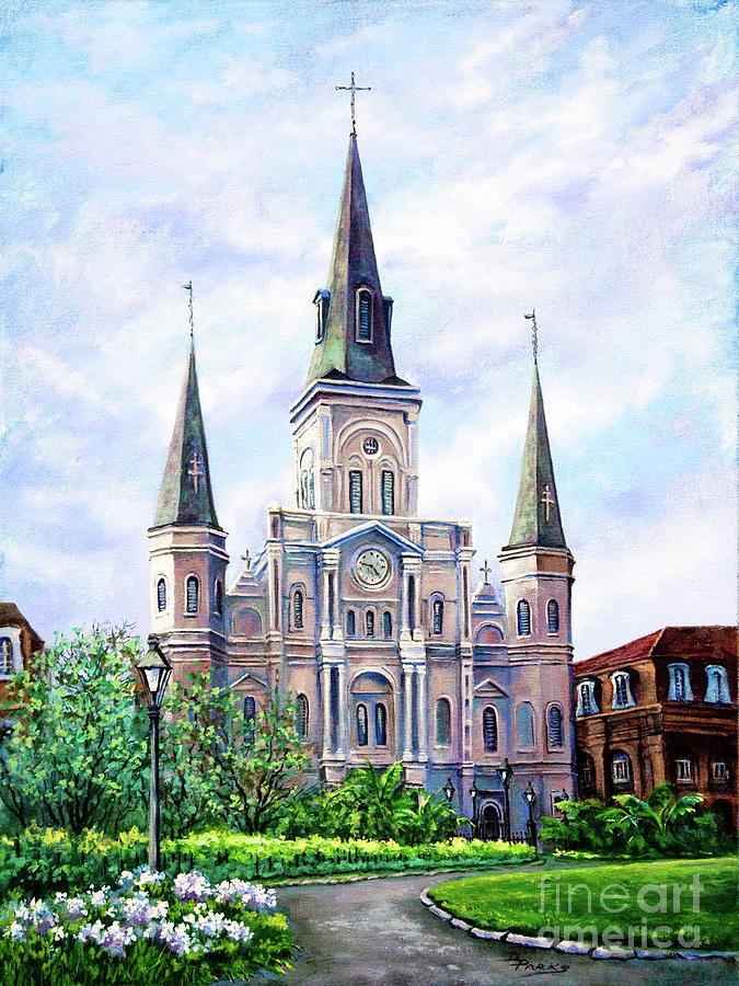 Landscape Painting - St. Louis Cathedral by Dianne Parks