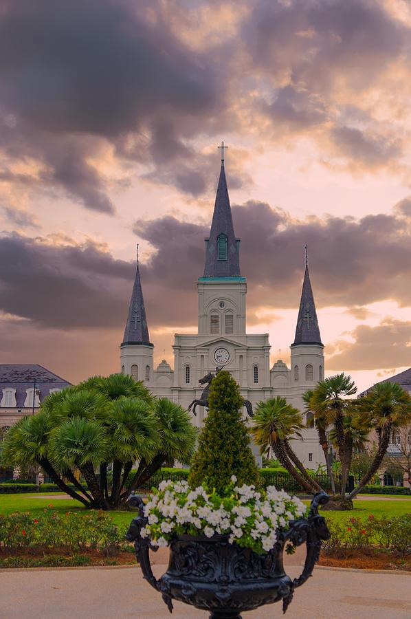 St Louis Cathedral, Jackson Square, New Orleans, Louisiana Photograph by Art Spectrum