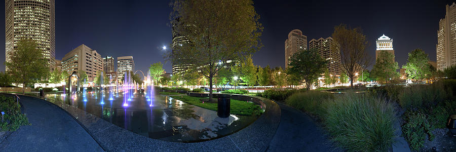 St. Louis City Garden Panorama Photograph by David Coblitz