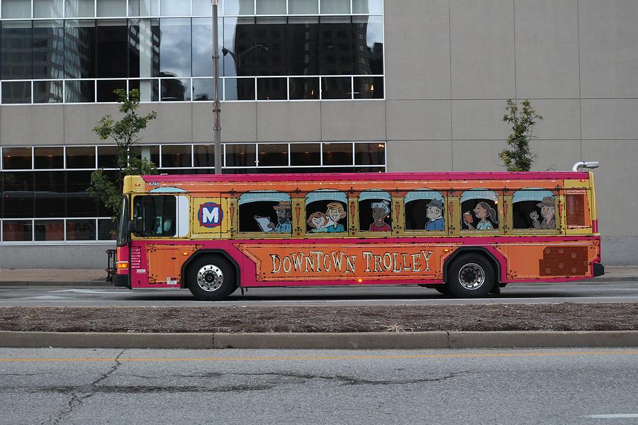 St. Louis Downtown Trolley  Photograph by Buck Buchanan