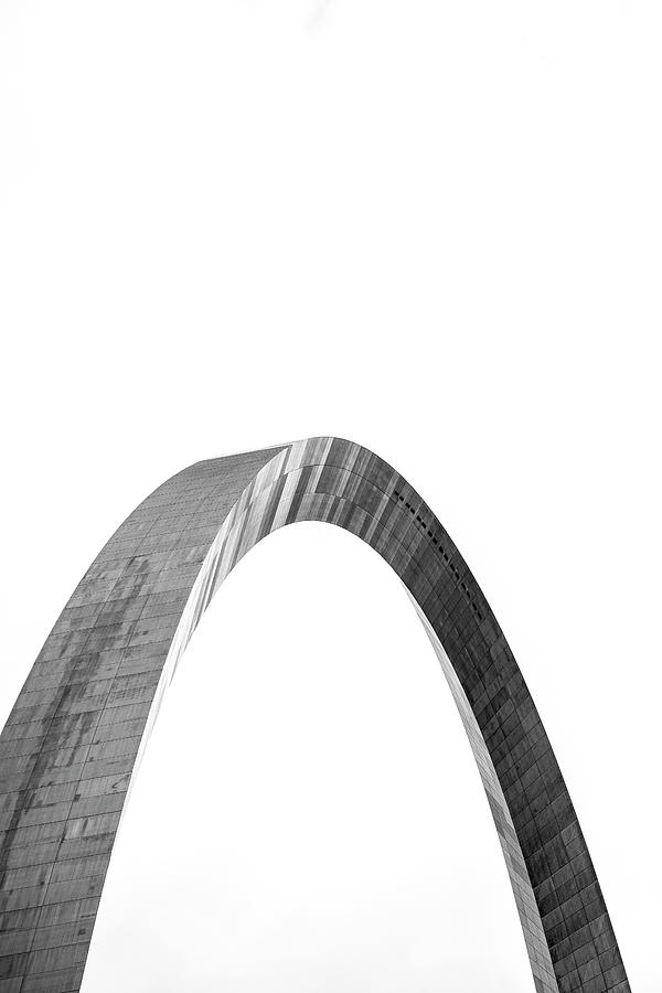 St. Louis Gateway Arch BnW 9585 Photograph by David Haskett II