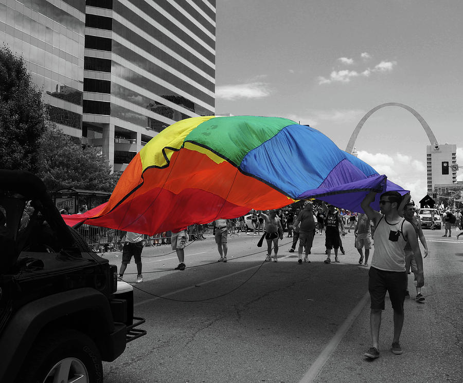St Louis Pridefest Banner Photograph by C H Apperson