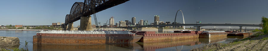 St Louis Riverfront Photograph by Garry McMichael