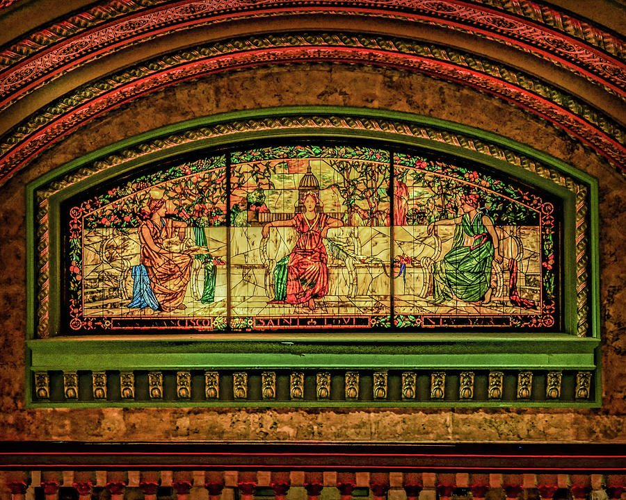 St Louis Union Station Allegorical Window DSC00279-1 Photograph by Greg Kluempers