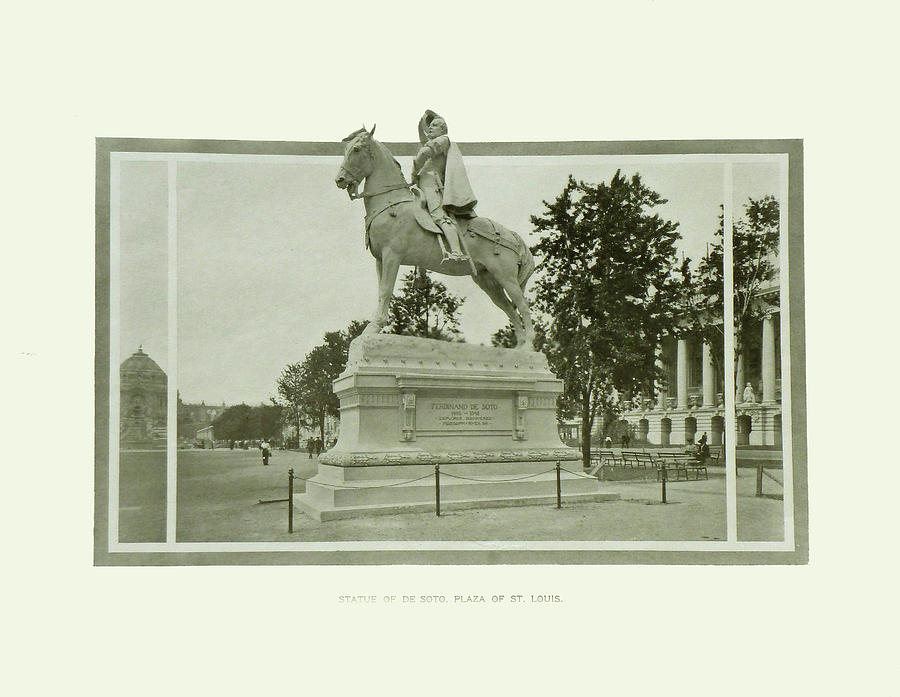 St. Louis Worlds Fair Statue of De Soto Photograph by Irek Szelag