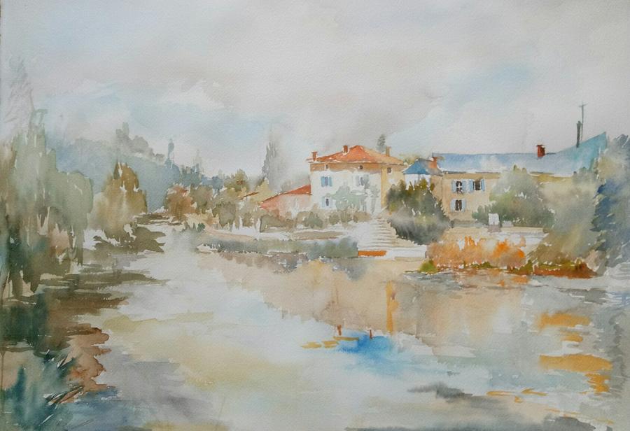 St loup sur thouet,  this .spring Painting by Kim PARDON
