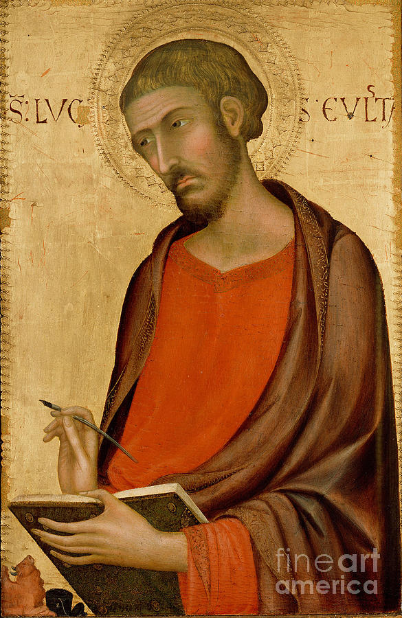 St. Luke Painting by Celestial Images