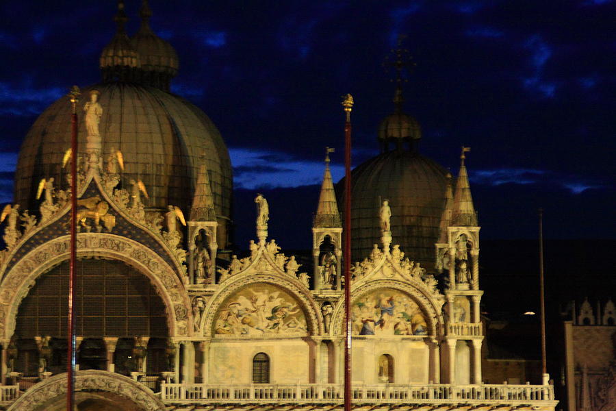 Venice Photograph - St. Marks Basilica at Sunrise by Michael Henderson Venice Photograph - St. Marks Basilica at Sunrise by Michael Henderson