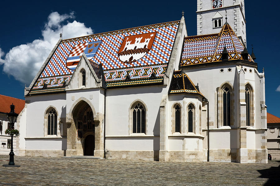 St. Marks Church Zagreb Photograph by Sally Weigand