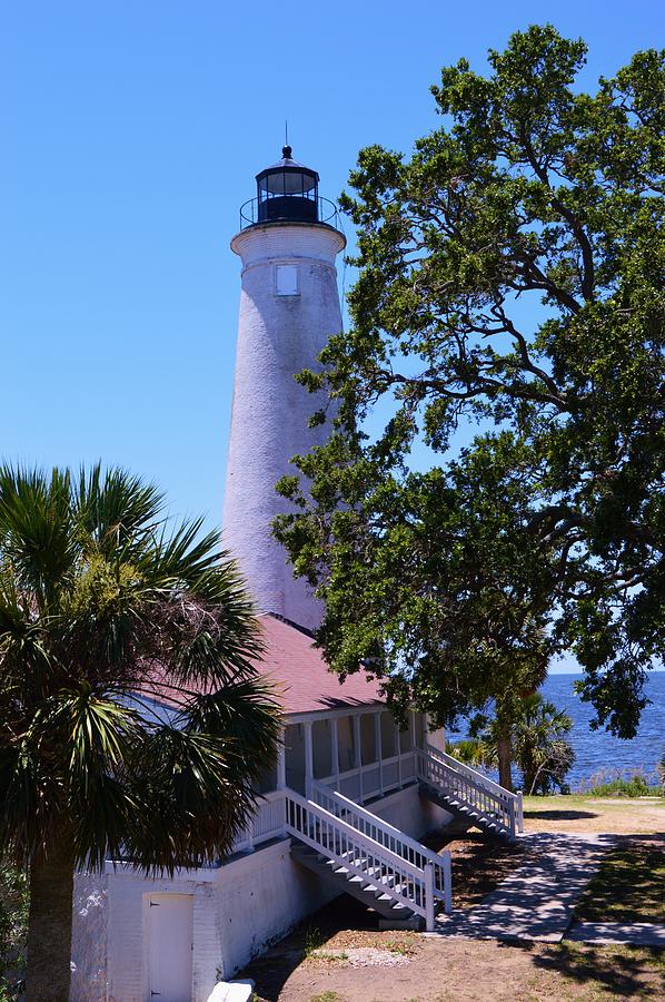 St. Marks Lighthouse and Keepers House Photograph by Warren Thompson