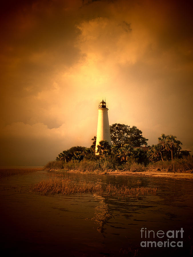 St. Marks Lighthouse, Florida Photograph by Wernher Krutein