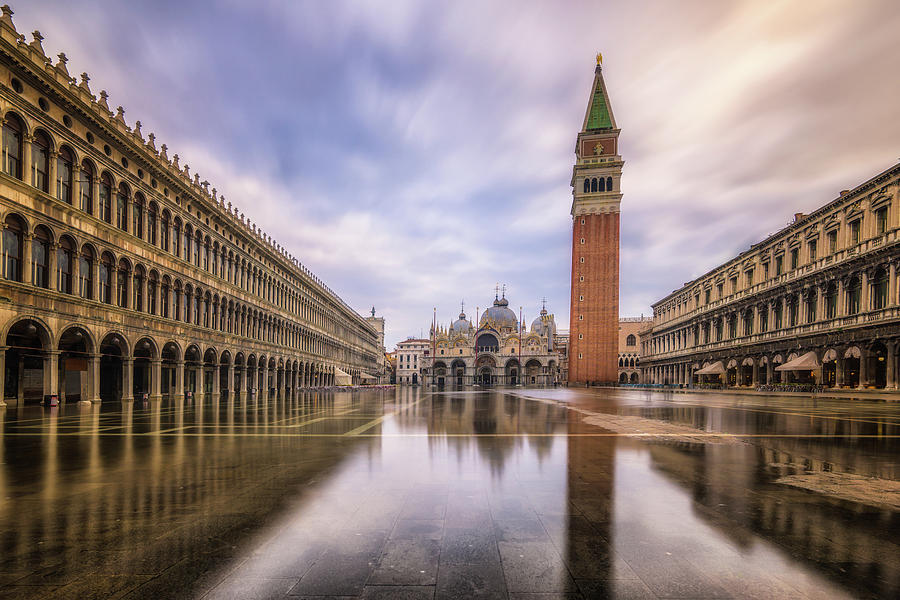 St. Marks Square Flood Photograph by James Billings