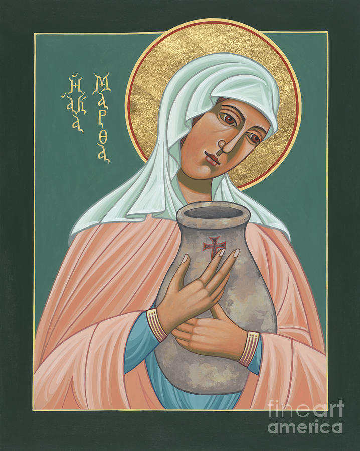 St Martha of Bethany  Painting by William Hart McNichols