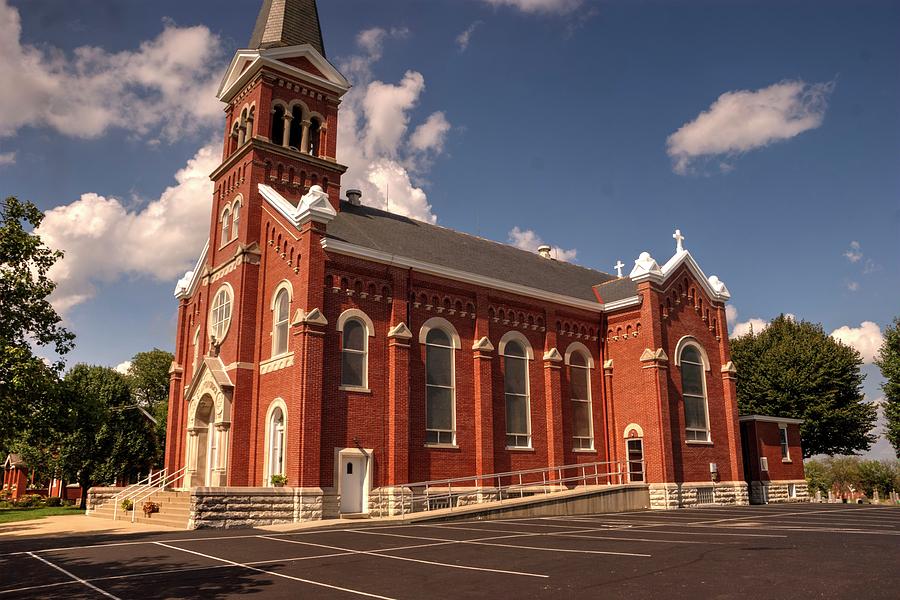 St. Martin Catholic Church 1850 Photograph by Paul Lindner - Pixels