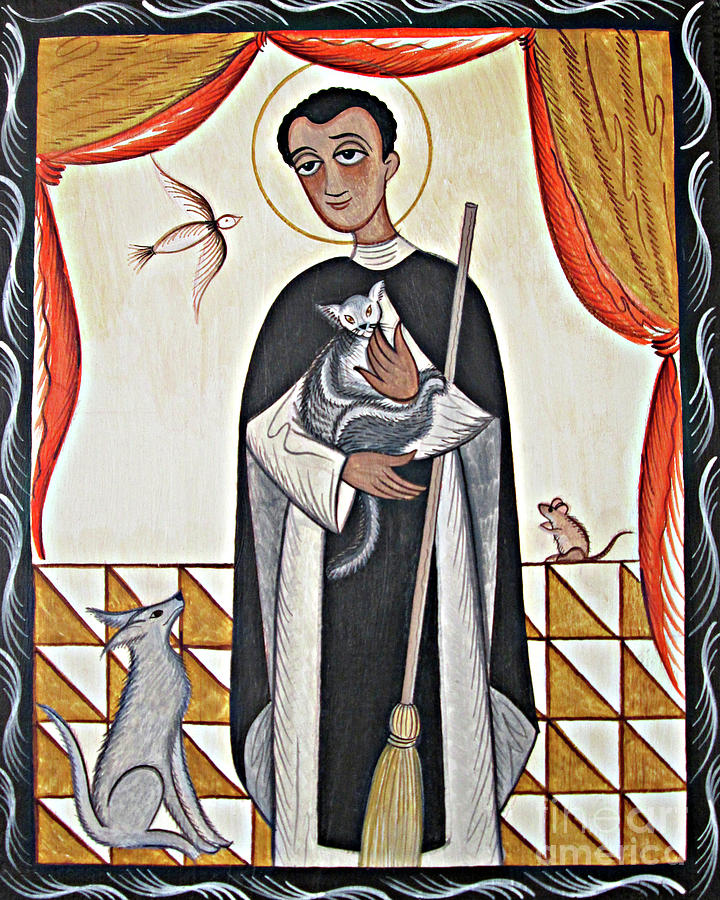 St. Martin de Porres - AOPRR Painting by Br Arturo Olivas OFS