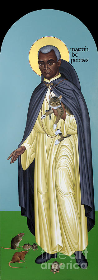 St. Martin de Porres - RLMRP Painting by Br Robert Lentz OFM