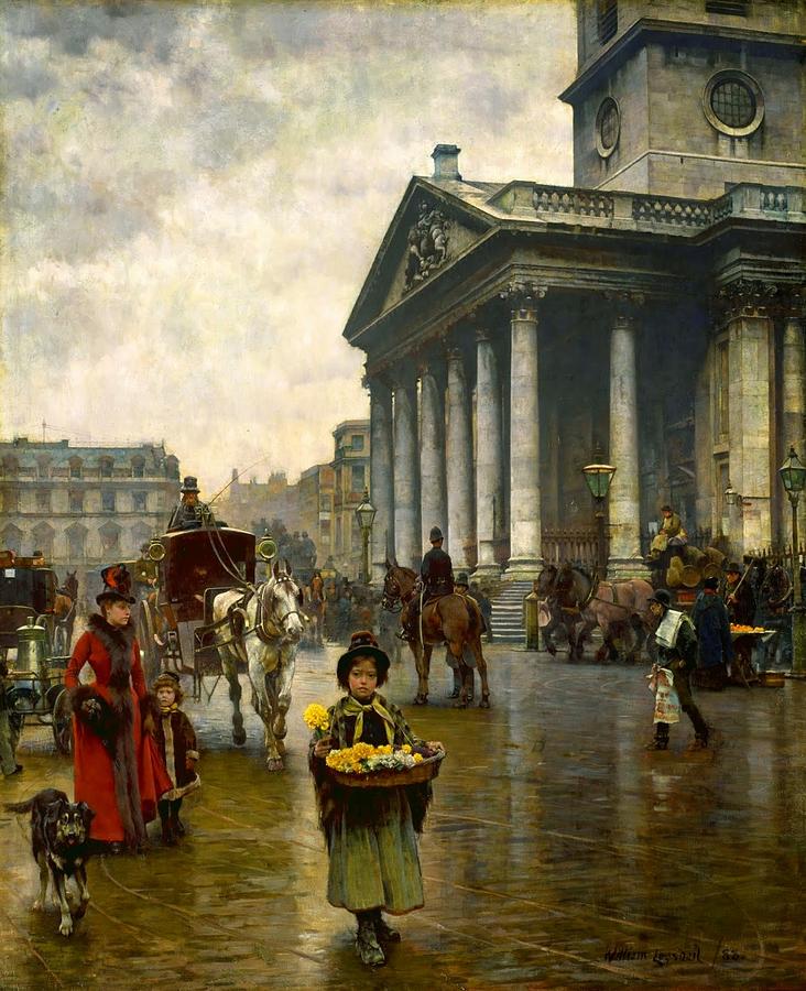 St Martin in the Fields Painting by MotionAge Designs