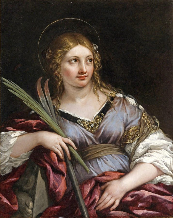 St  Martina Painting by Pietro da Cortona