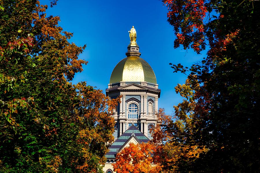 St Mary Atop the Golden Dome of Notre Dame Photograph by Mountain