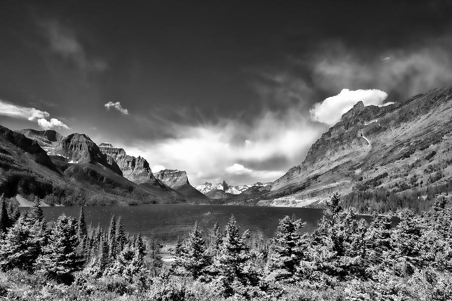 Glacier National Park Photograph - St Mary Lake by Allan Van Gasbeck