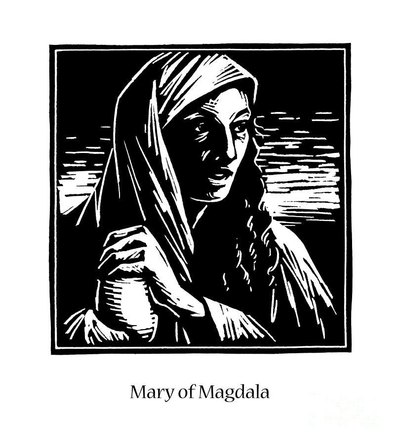 St. Mary Magdalene - JLMMG Painting by Julie Lonneman