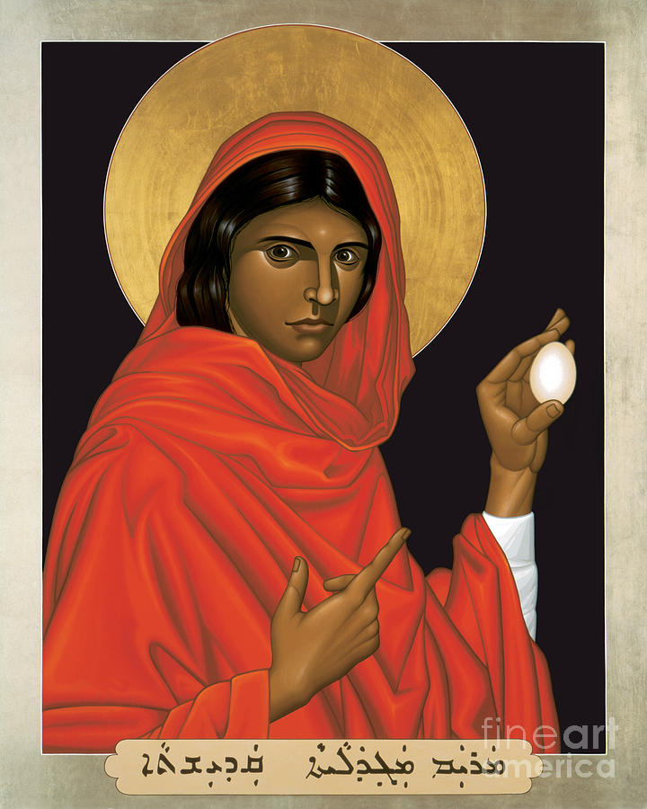 St. Mary Magdalene Painting - St. Mary Magdalene - RLMAM by Br Robert Lentz OFM