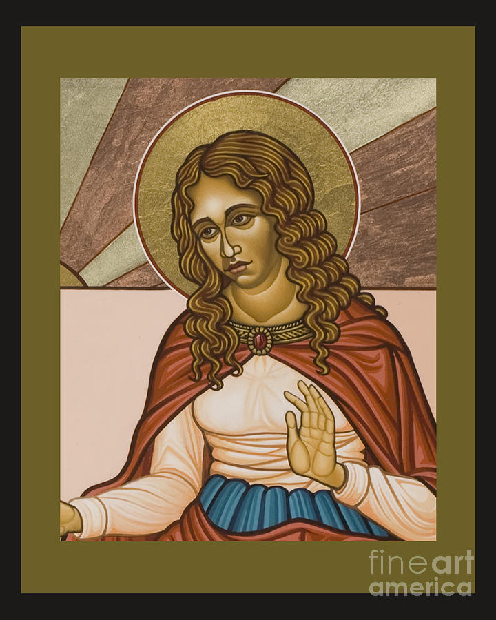 St. Mary of Magdala - LWMOM Painting by Lewis Williams OFS