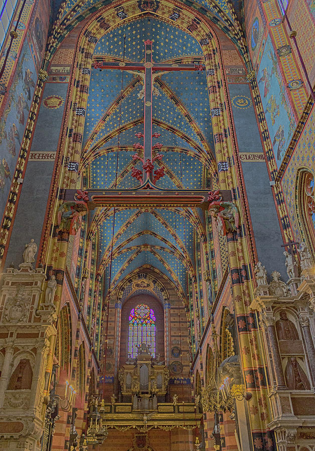 Architecture Photograph - St. Marys Basilica. by Angela Aird