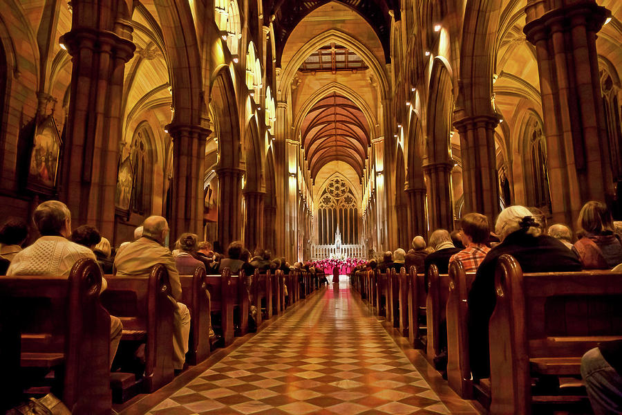 Architecture Photograph - St Marys Cathedral  by Miroslava Jurcik
