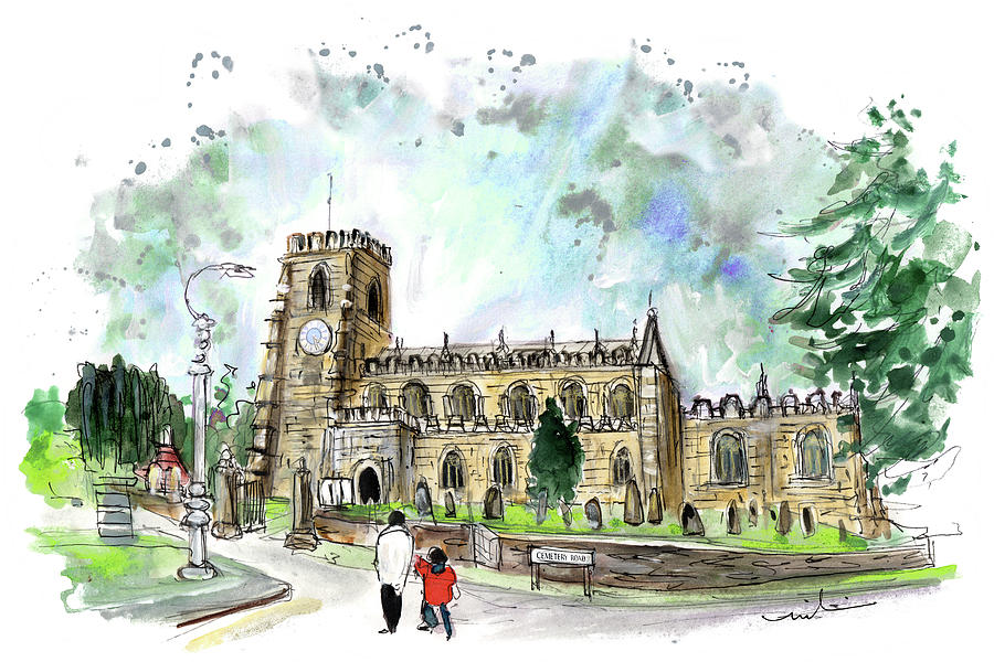 St Marys Church In Thirsk Painting by Miki De Goodaboom