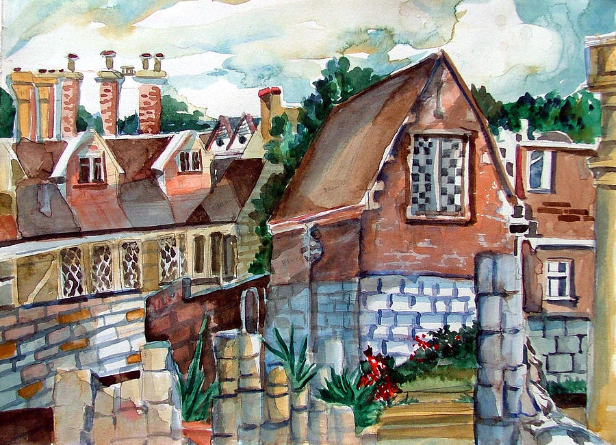 Architecture Painting - St Marys of York England by Mindy Newman