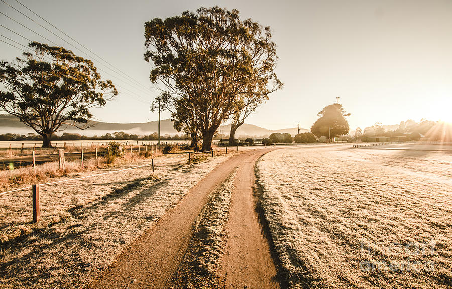 St Marys Winter Country Road Photograph