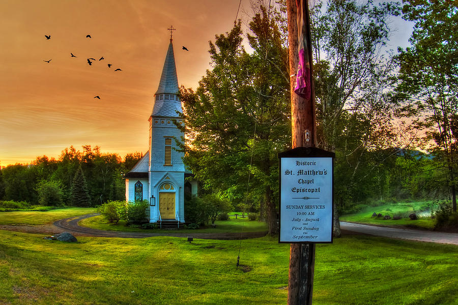Church Photograph - St. Matthews Episcopal Church - New Hampshire by Joann Vitali