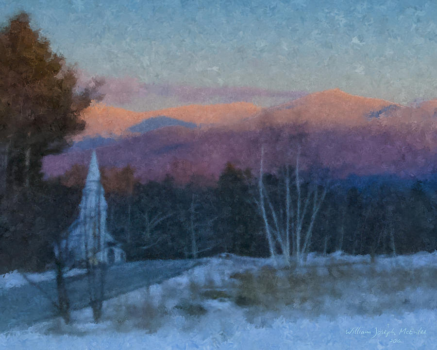 St. Matthews on Sugar Hill Road Painting by Bill McEntee