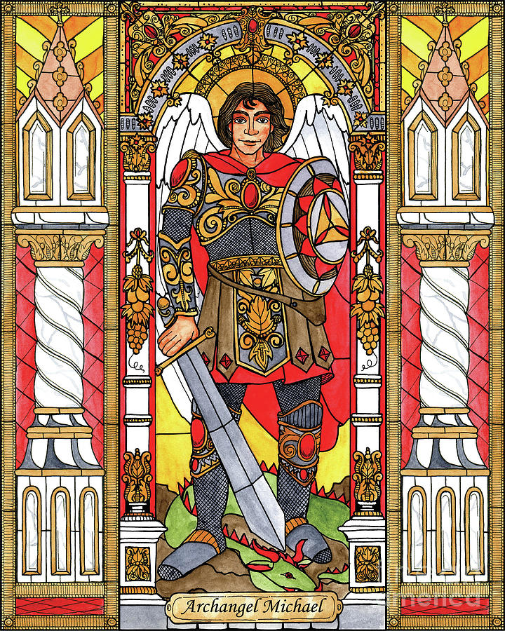 St. Michael Archangel Painting by Brenda Nippert