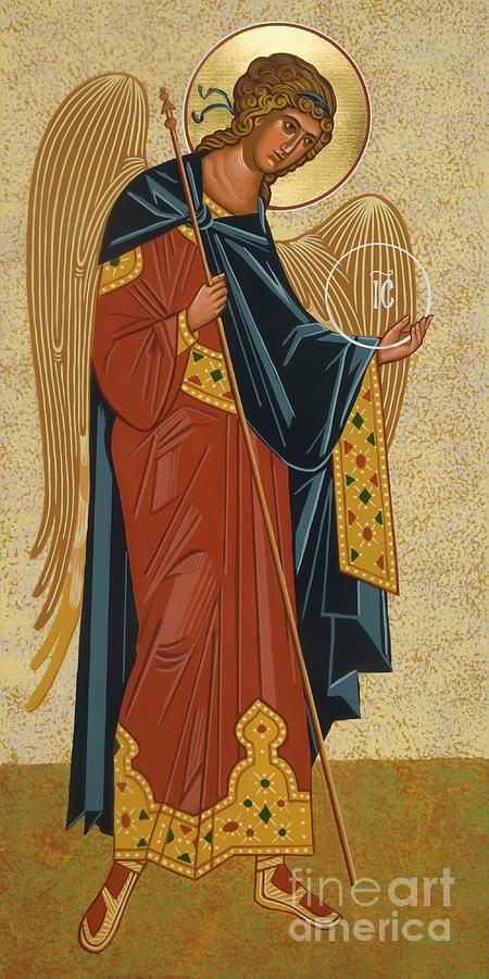 St. Michael Archangel - JCMCG Painting by Joan Cole