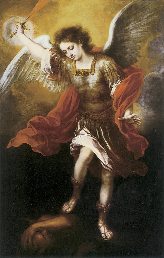 Details about   St Michael 1665 Murillo Famous Classical Great Art Painting Poster Print 24x36