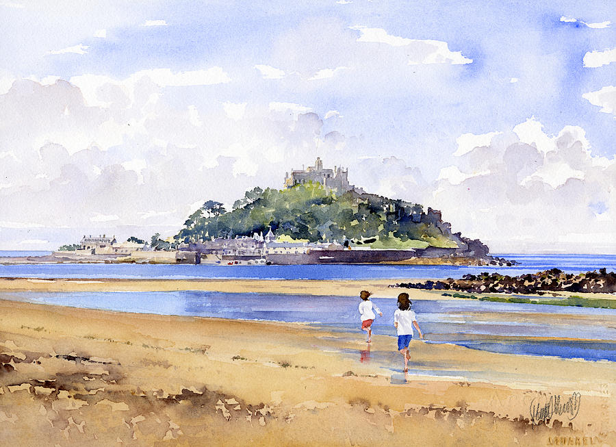 St Michaels Mount Painting by Margaret Merry