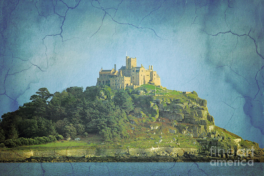 St Michaels Mount textured Photograph by Terri Waters