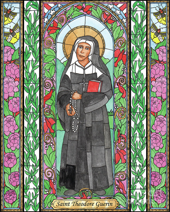 St. Mother Theodore Guerin Painting by Brenda Nippert