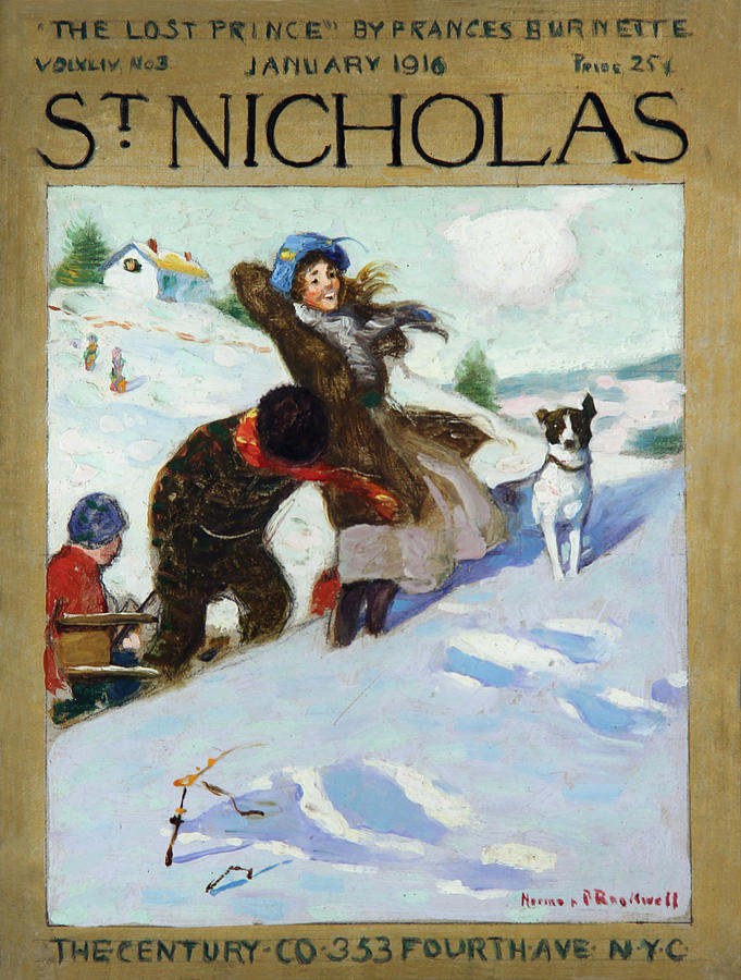 St Nicholas Christmas Painting by Norman Rockwell
