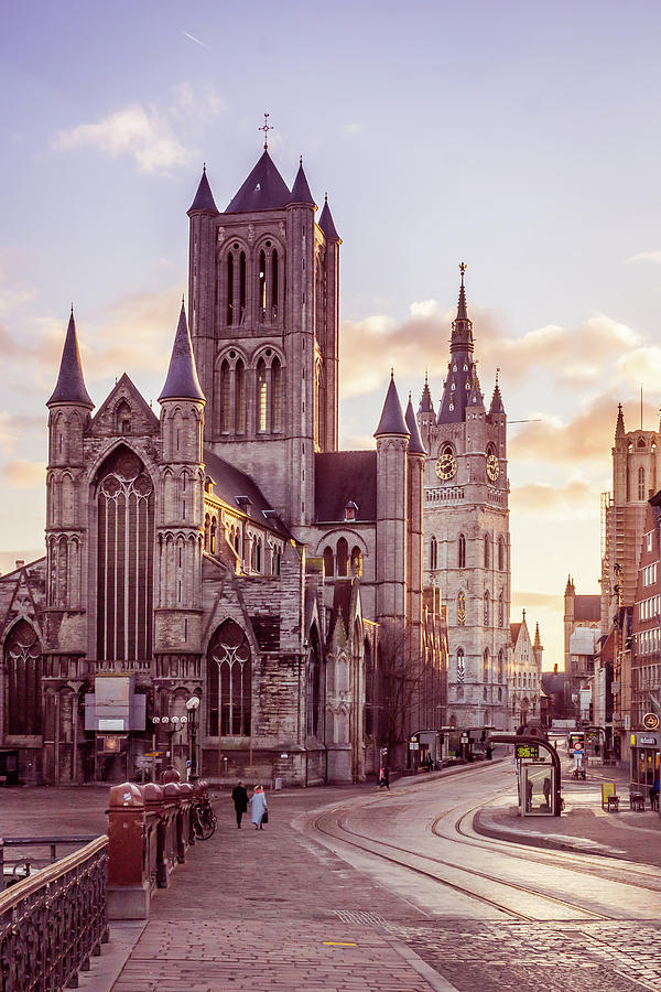 Architecture Photograph - St. Nicholas Church, Gent by Rebekah Zivicki