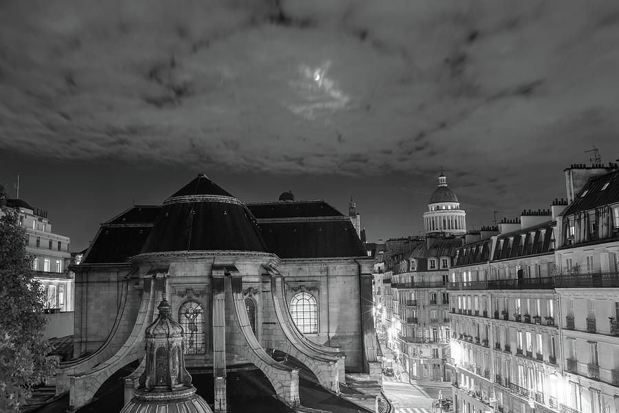 St Nicholas du Chardonnet, Paris, At Night Photograph by Jean Gill